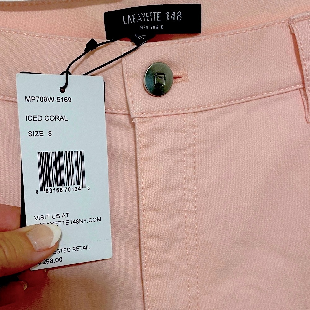 NWT Lafayette 148 New York Women's Pink Pants Jeans